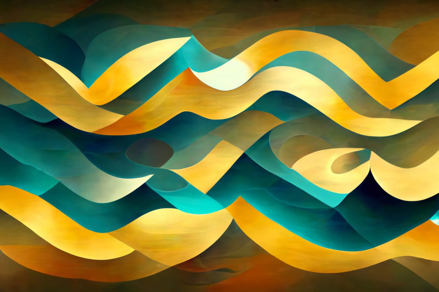 Abstract geometric interpretation of water and waves