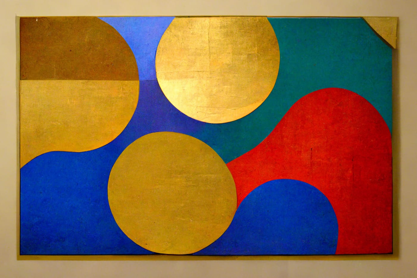 Psychedelic cubist abstract composition