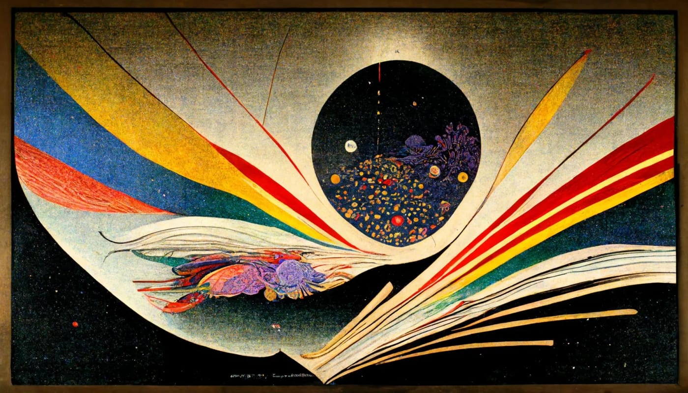 Abstract composition inspired by Wassily Kandinsky and Sidney Prior Hall