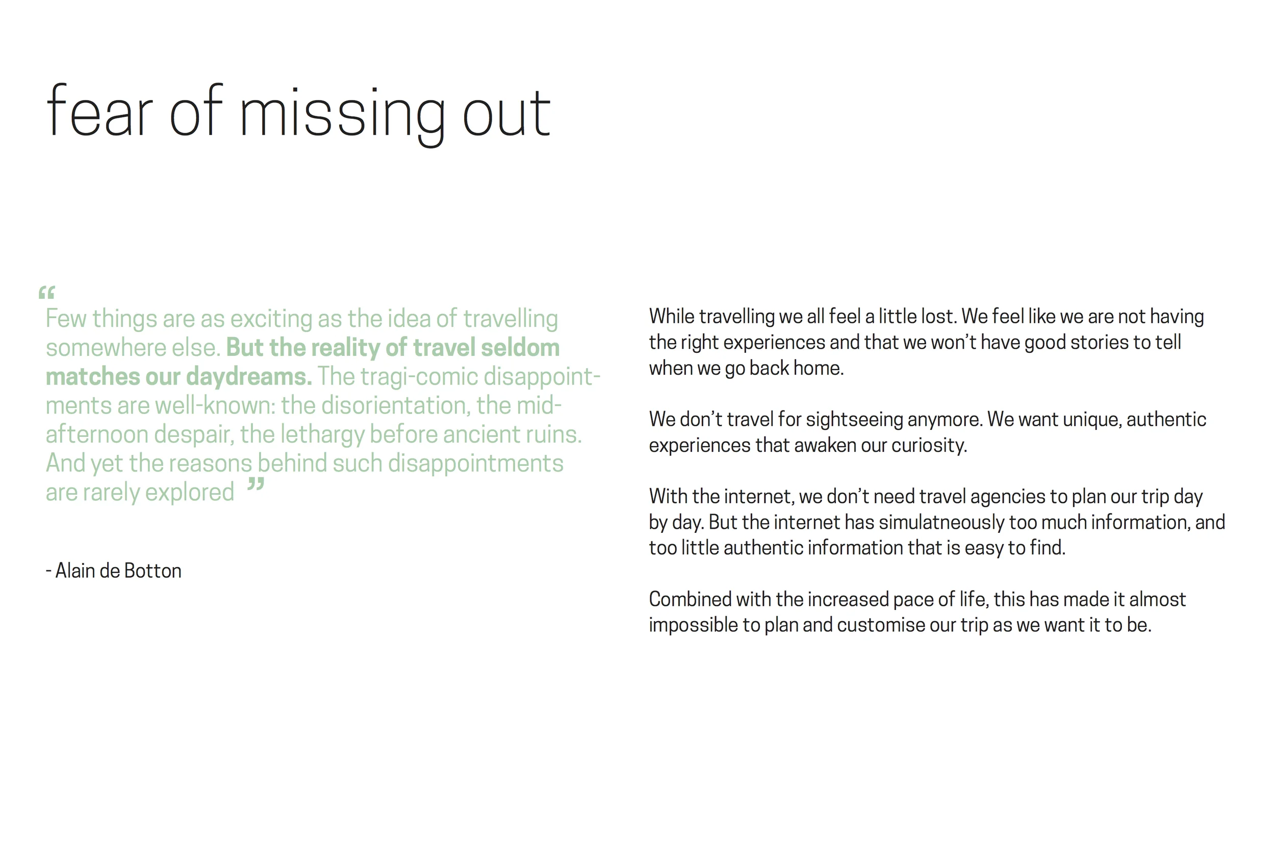 Text explanation of fear of missing out