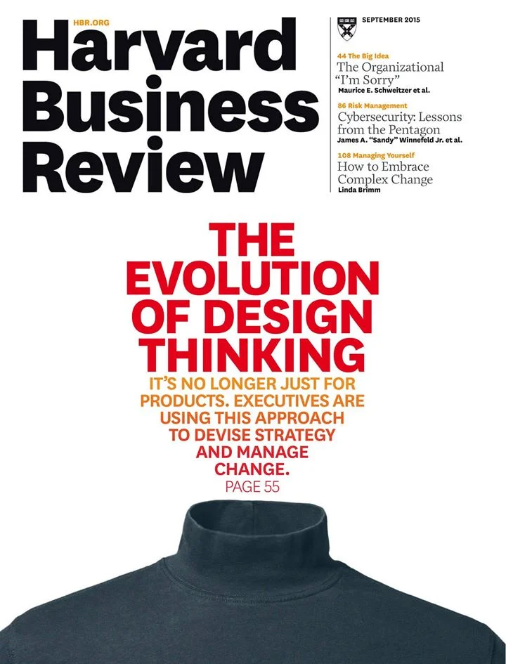 Harvard Business Review cover about design thinking